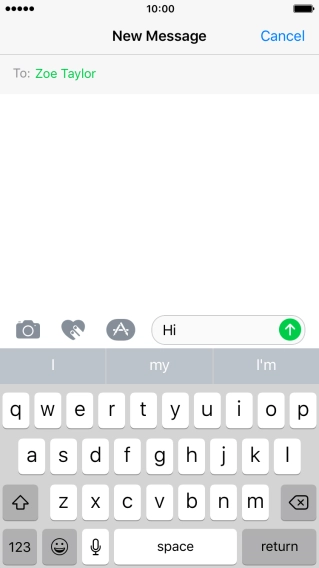 Press the camera icon.