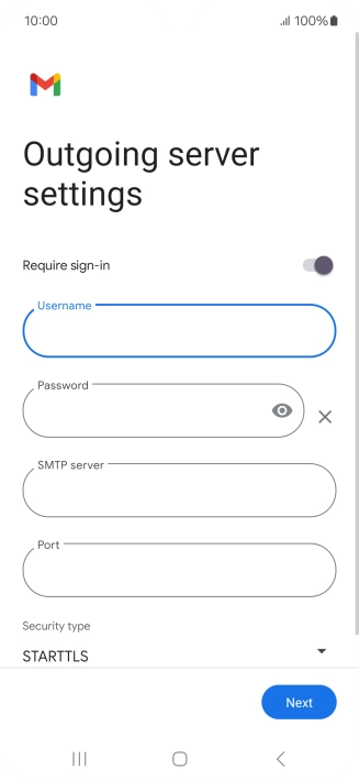 Press the field below 