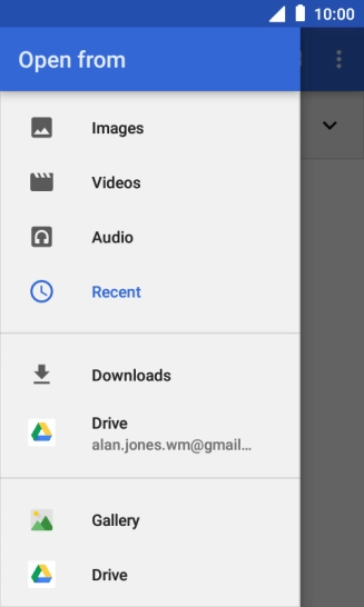 Press Images and go to the required folder.