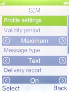 Select Profile settings.