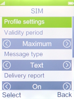 Select Profile settings.
