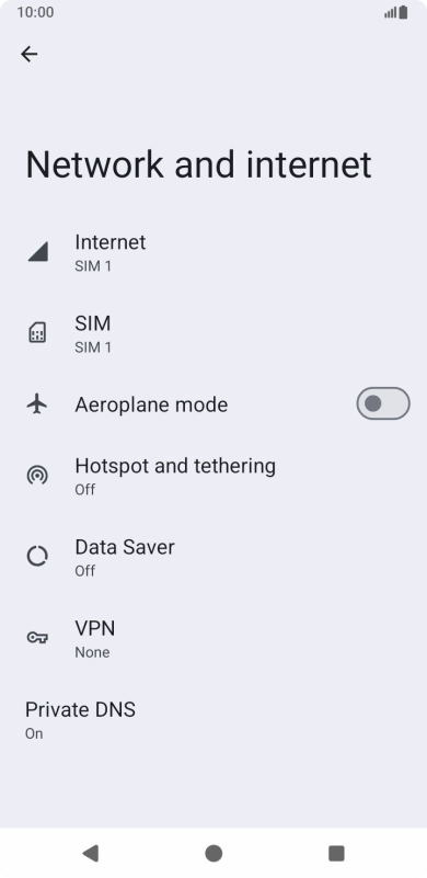 Press Hotspot and tethering.
