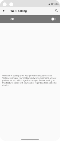 Press the indicator to turn the function on or off.