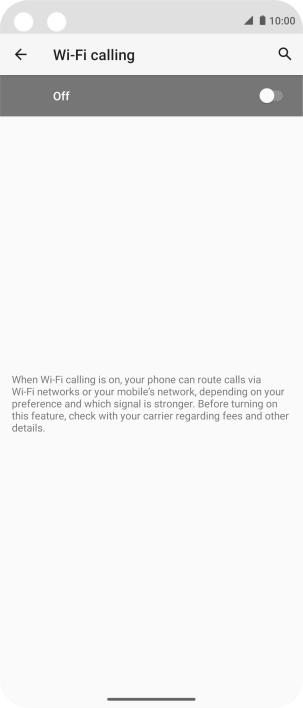 Press the indicator to turn the function on or off.