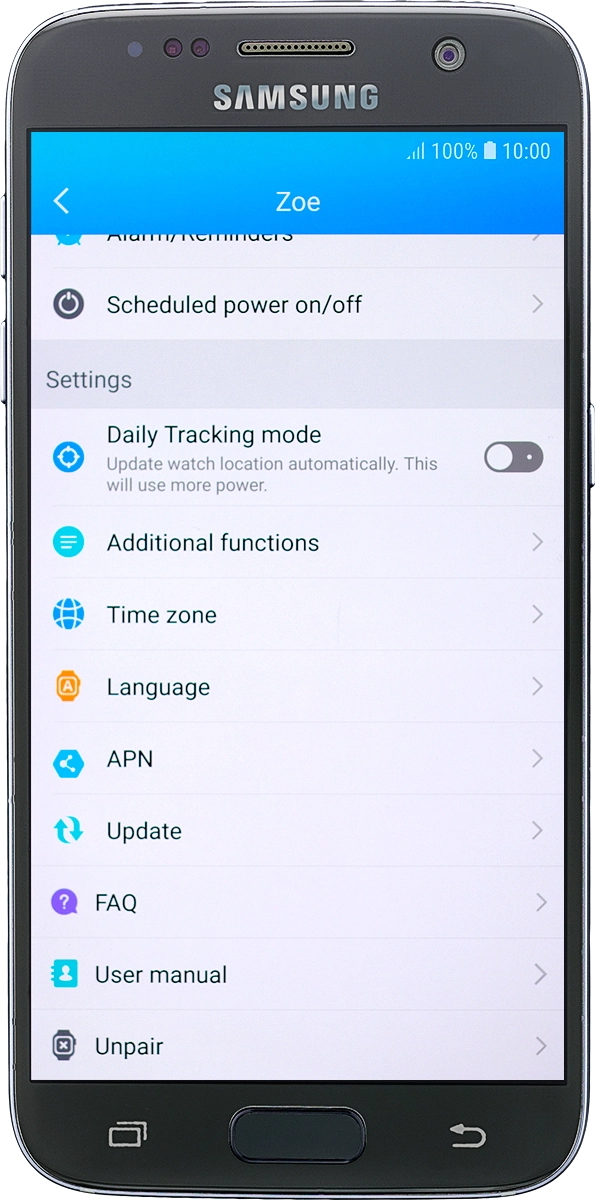 On your phone: Press APN.