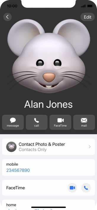 Slide your finger upwards starting from the bottom of the screen to return to the home screen.