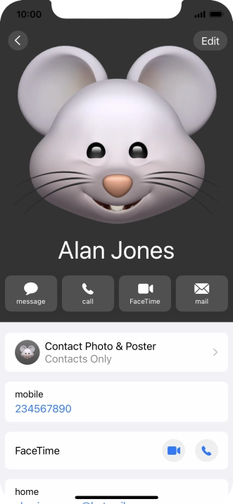 Slide your finger upwards starting from the bottom of the screen to return to the home screen.
