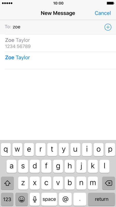 Press the required contact.