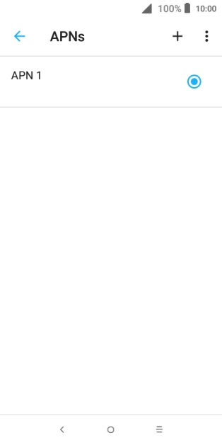 Press the new data connection icon.