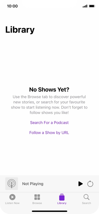 Slide your finger upwards starting from the bottom of the screen to return to the home screen.