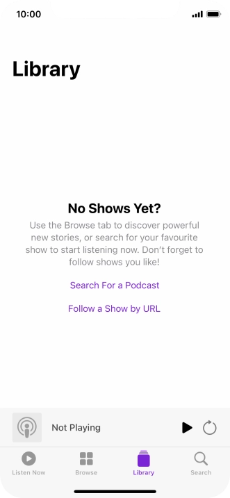 Slide your finger upwards starting from the bottom of the screen to return to the home screen.