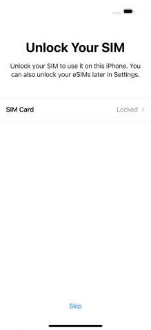 Press SIM Card.