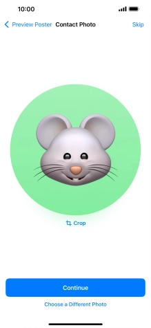 Follow the instructions on the screen to customise the selected picture and press Continue.