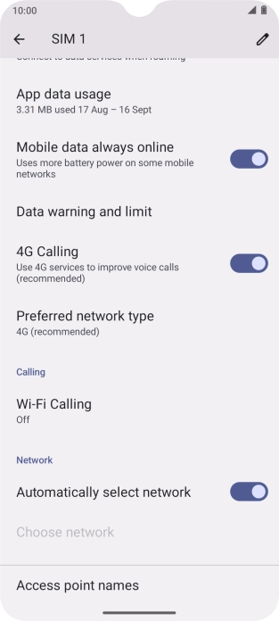 Press Wi-Fi Calling.