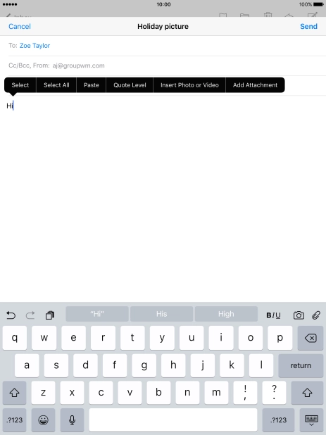 Press Add Attachment and follow the instructions on the screen to attach a document.