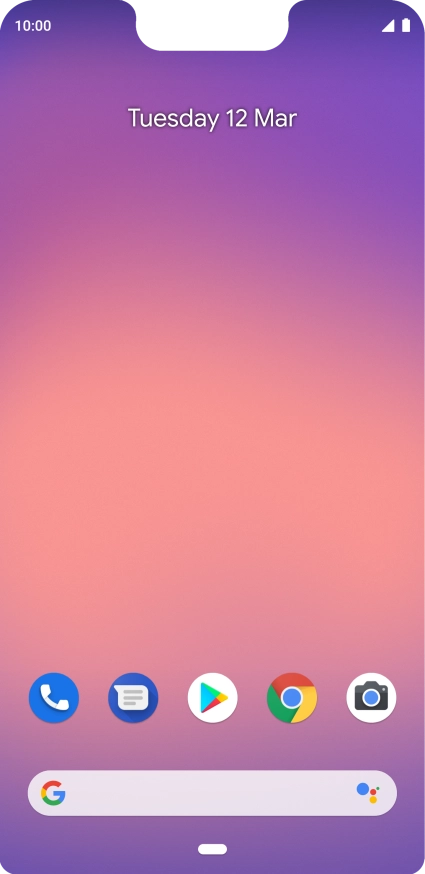 Press the phone icon.