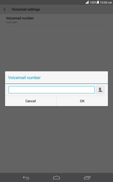 Key in +61414121121 and press OK.