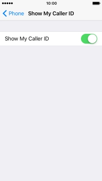 Press the indicator to turn the function on or off.