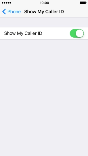 Press the indicator to turn the function on or off.