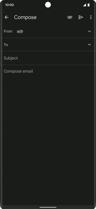Press To and key in the first letters of the recipient's name.