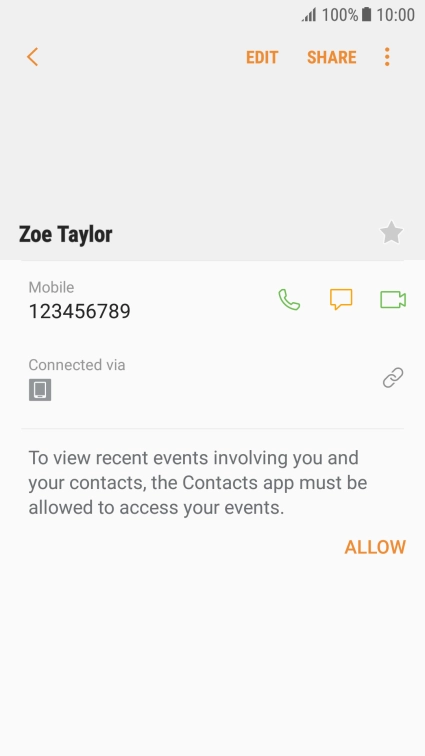 Press the Home key to return to the home screen.