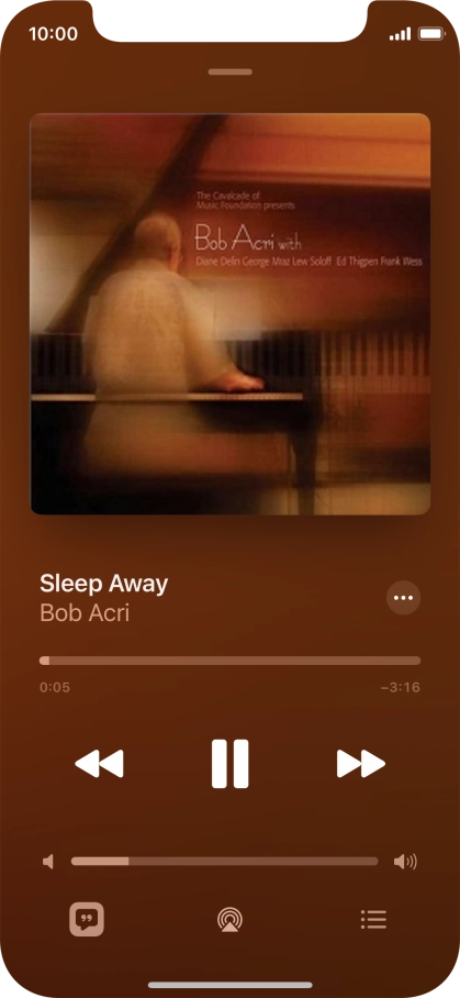 Press arrow right to go to the next audio file.