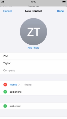 Press Phone and key in the required phone number.
