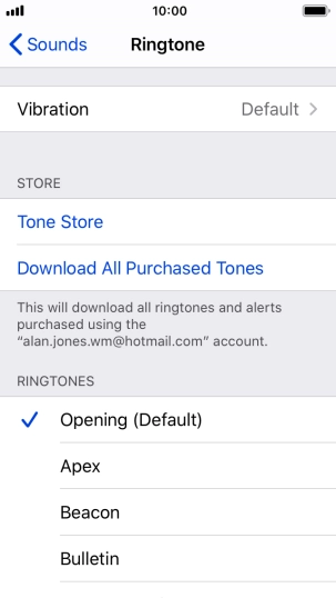 Press the required ring tones to hear them.