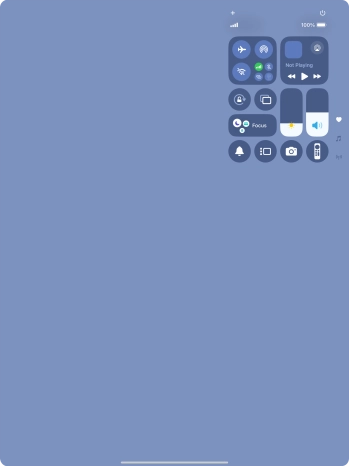 Press the flight mode icon to turn the function on or off.