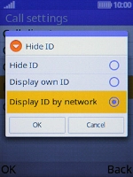 Select Display own ID to turn on the function.