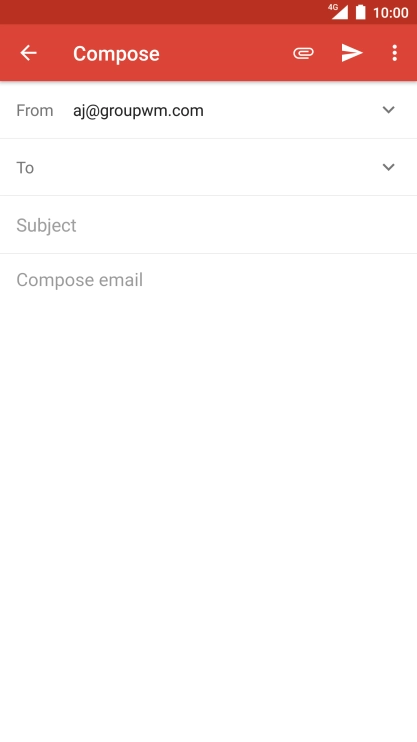 Press To and key in the first letters of the recipient's name.