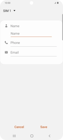 Press the address book drop down list.
