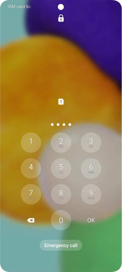 If you're asked to key in your PIN, do so and press OK.