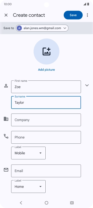 Press Phone and key in the required phone number.