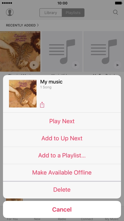 Press Make Available Offline.