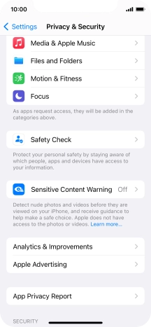Press App Privacy Report.