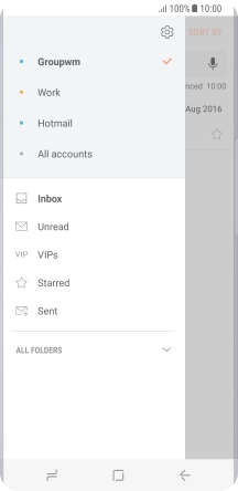 Press the settings icon.