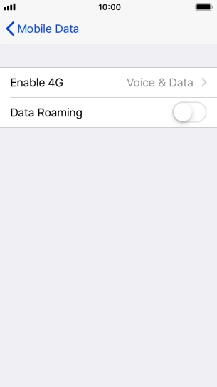 Press Enable 4G.