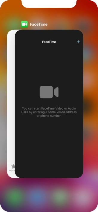 Slide upwards on the required application to end it.