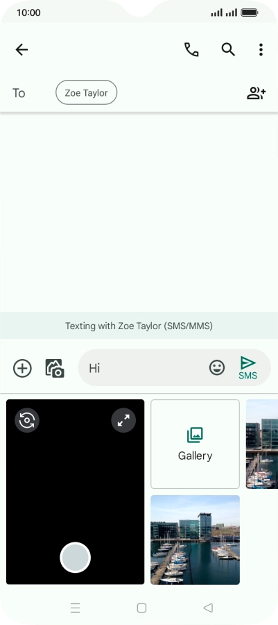 Press Gallery and go to the required folder.