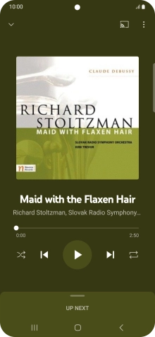 Press arrow right to go to the next audio file.