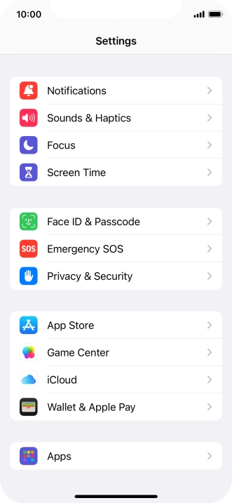 Press Privacy & Security.