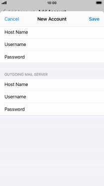 Press Save. Your email account has now been set up. To select more settings for incoming and outgoing server, proceed with the following steps.