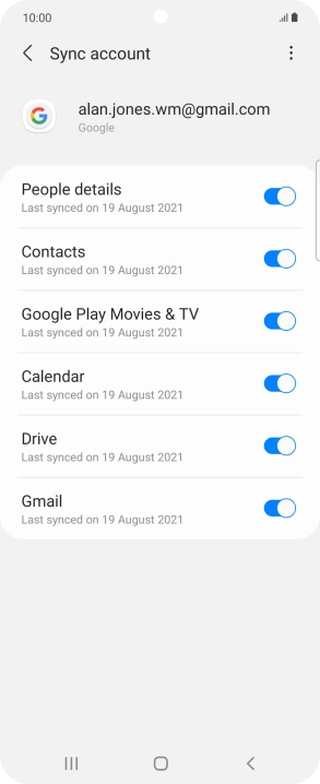 Press the Home key to return to the home screen.