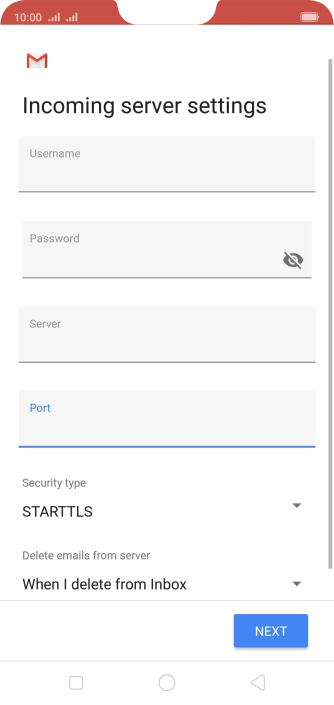 Press the drop down list below 