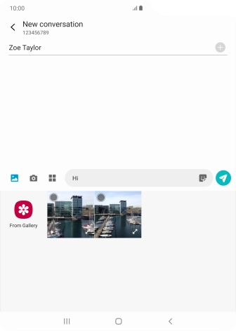 Press From Gallery and go to the required folder.