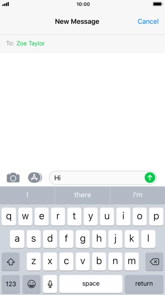 Press the camera icon.