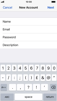 Press Description and key in the required name.
