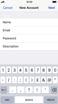 Press Description and key in the required name.