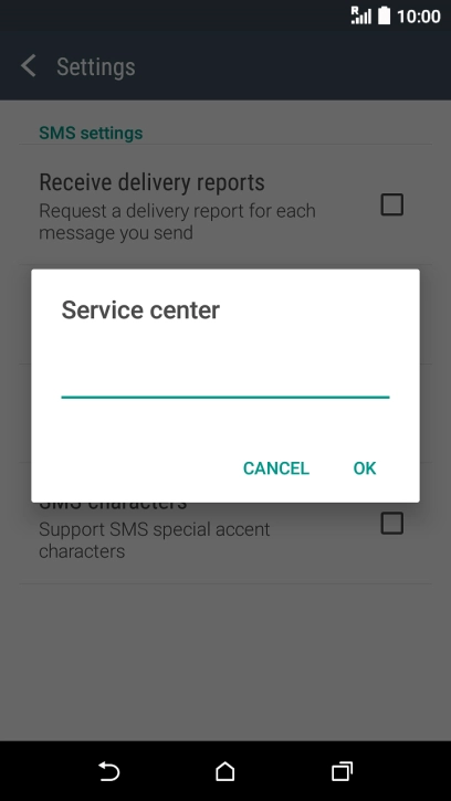Key in +61415011501 and press OK.